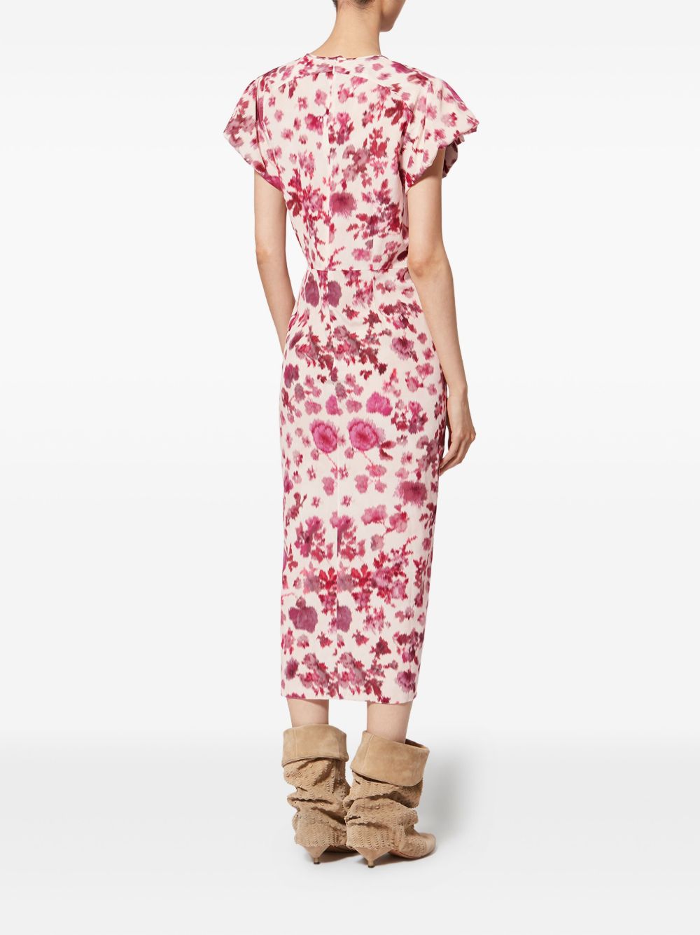 Isabel Marant Dresses Pink Silk Elasthane