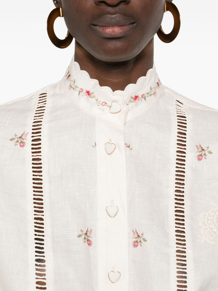 Zimmermann Shirts Beige Linen