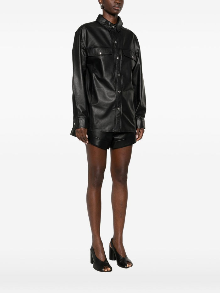 Iro Shirts Black Lamb Leather