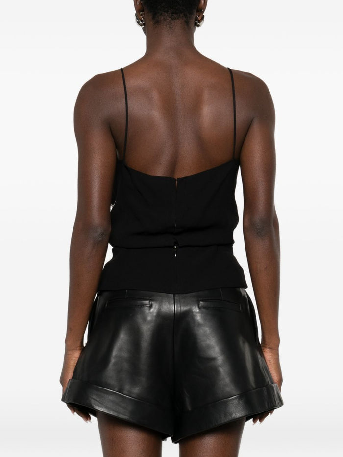 Iro Top Black Polyester