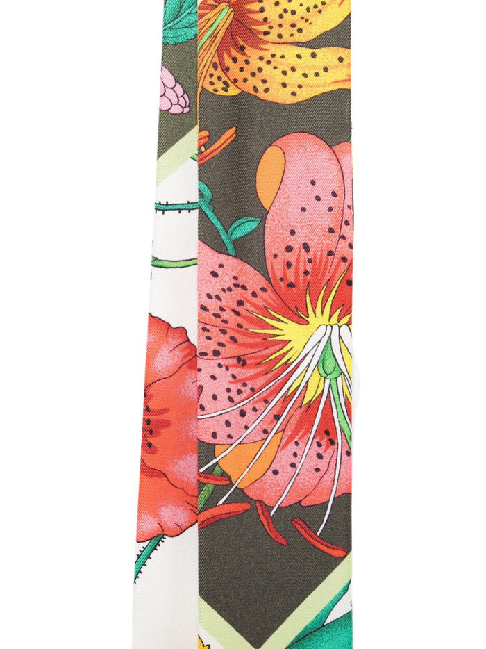 Gucci Scarfs Green Silk Fabric