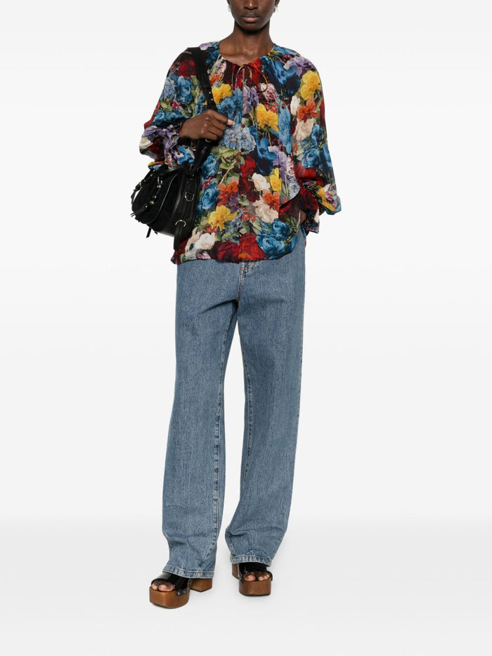 Alice + Olivia Shirts Blue Viscose