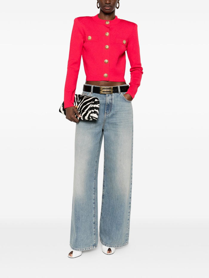 Balmain Sweaters Fuchsia Viscose