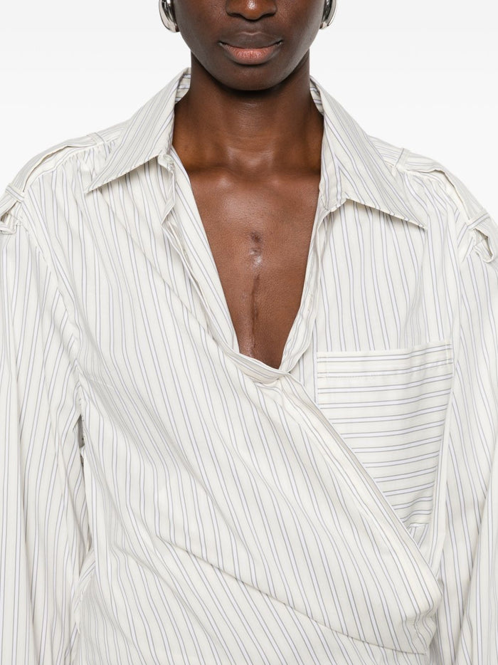 Iro Shirts Beige Outer: Cotton