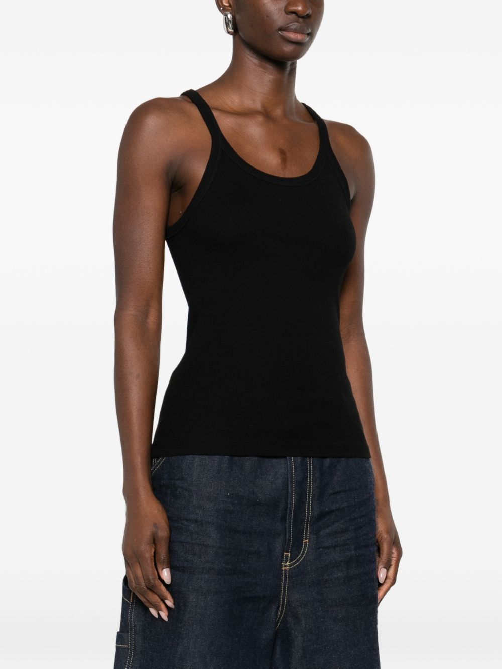Iro Top Black Cotton