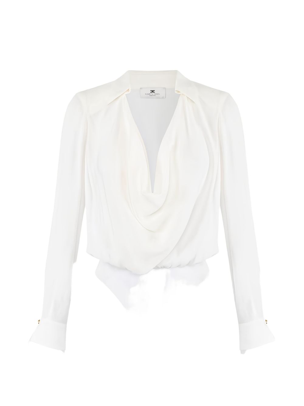 Elisabetta Franchi Top Ivory Viscose