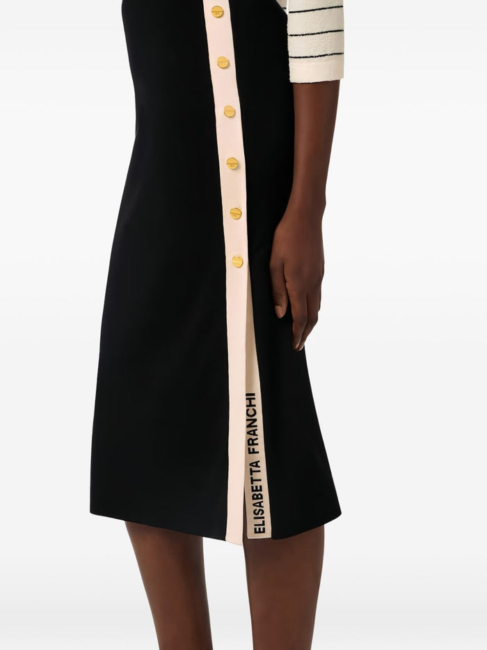 Elisabetta Franchi Skirts Black Viscose Nylon