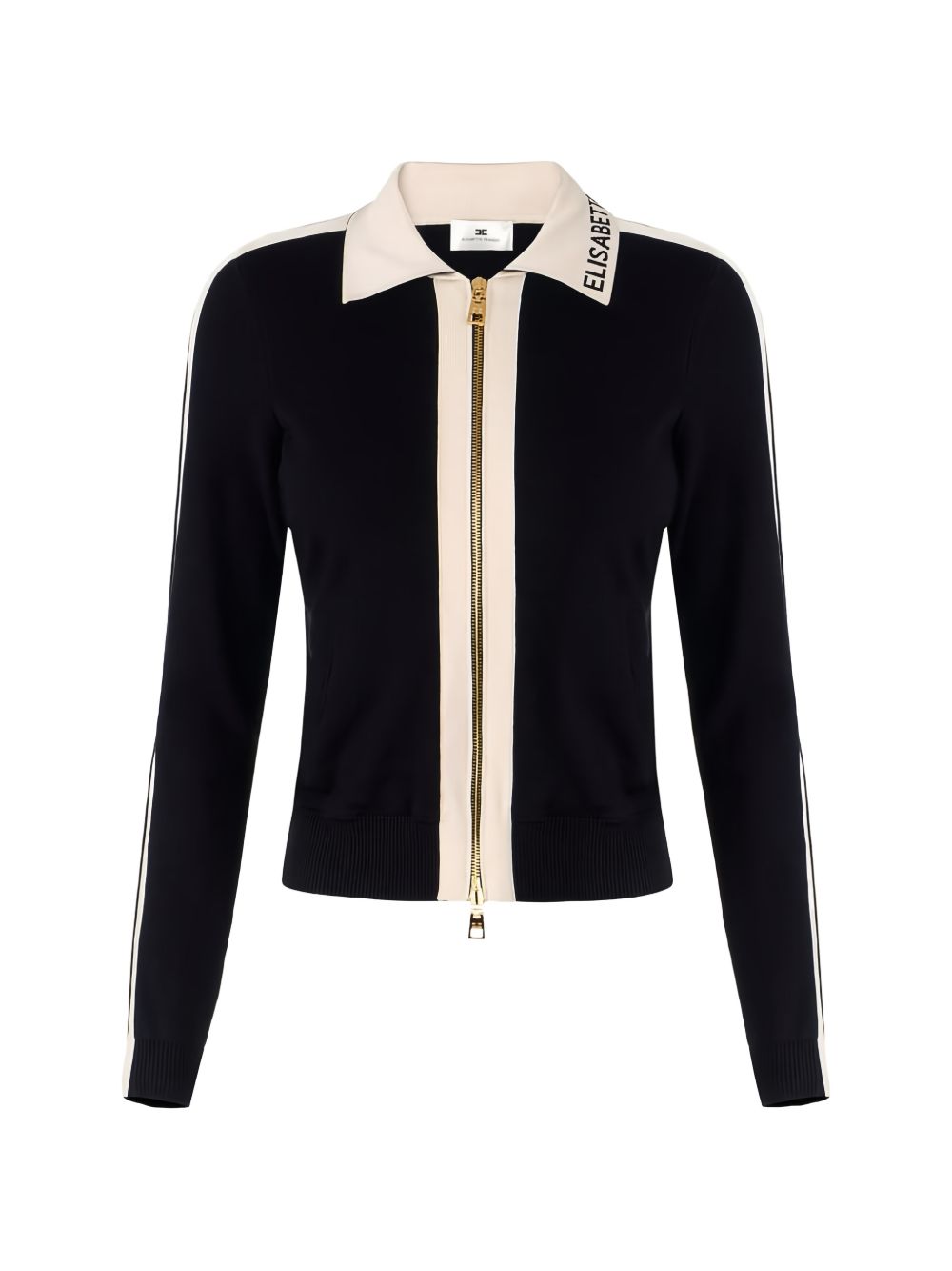 Elisabetta Franchi Sweaters Black Viscose Nylon