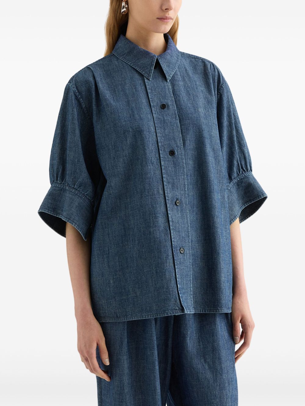 Jil Sander Shirts Blue Cotton