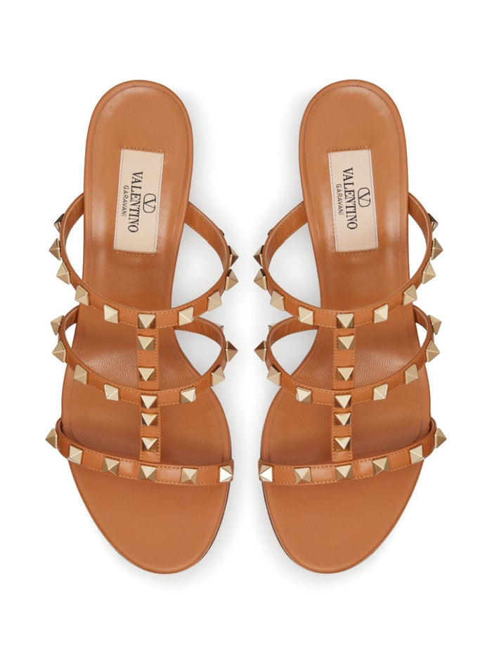 Valentino Garavani Sandals Leather Brown Calf