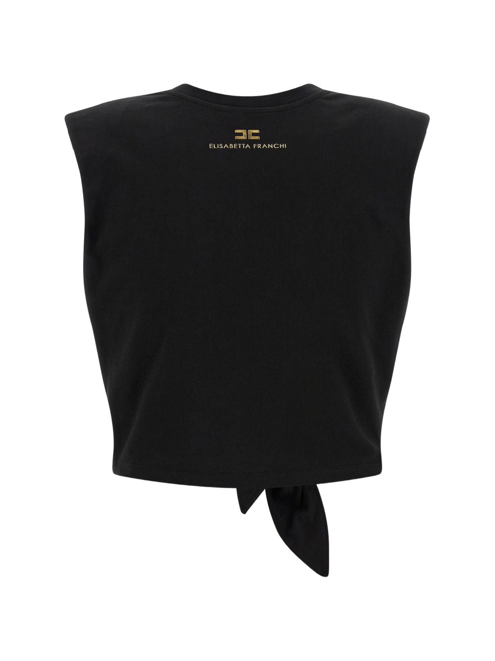Elisabetta Franchi Top Black Cotton