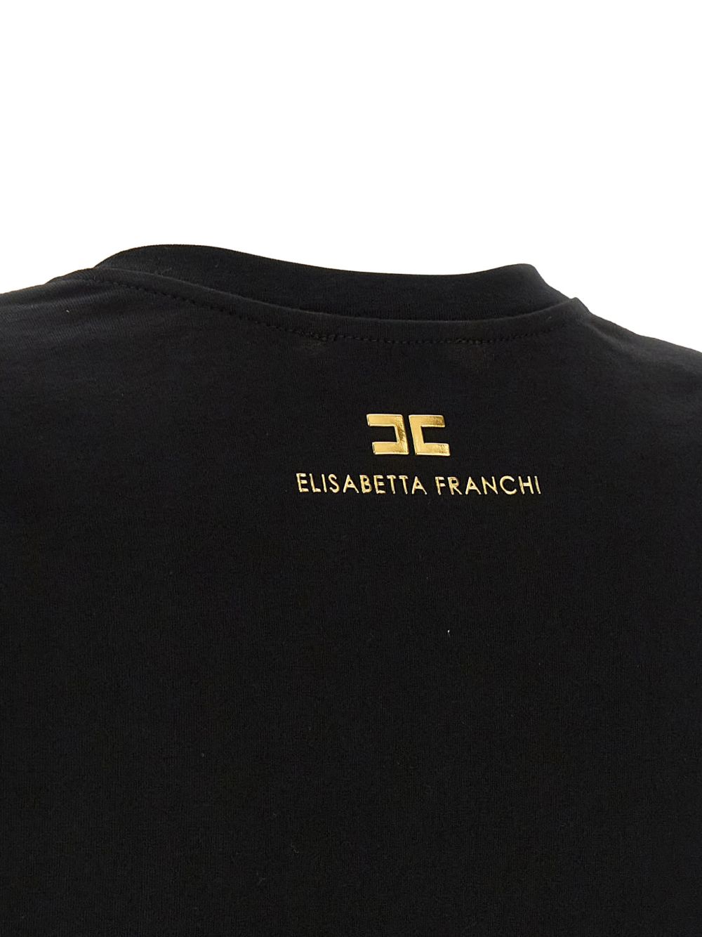 Elisabetta Franchi Top Black Cotton