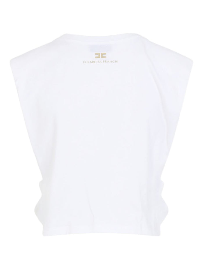 Elisabetta Franchi Top White Cotton