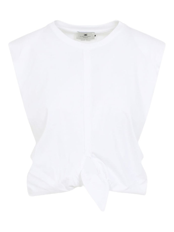 Elisabetta Franchi Top White Cotton