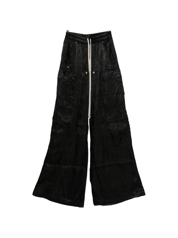 Rick Owens Trousers Black Cupro