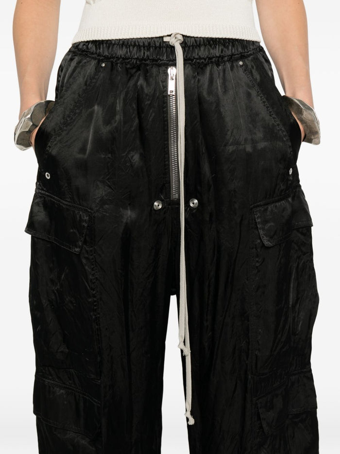 Rick Owens Trousers Black Cupro
