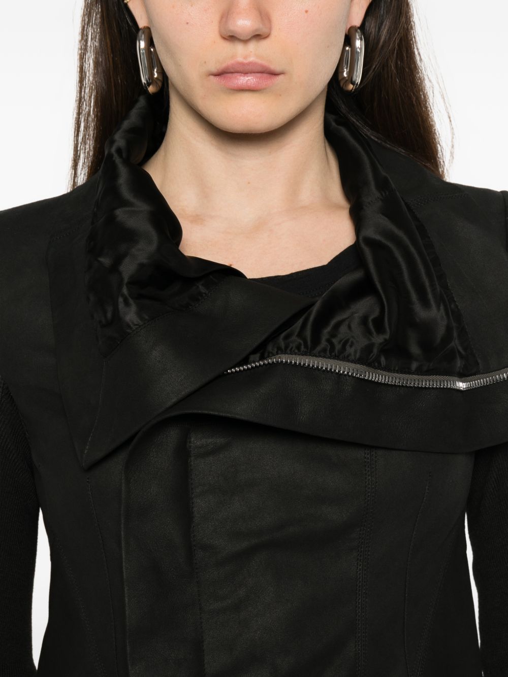 Rick Owens Jackets Black Outer: Lambskin