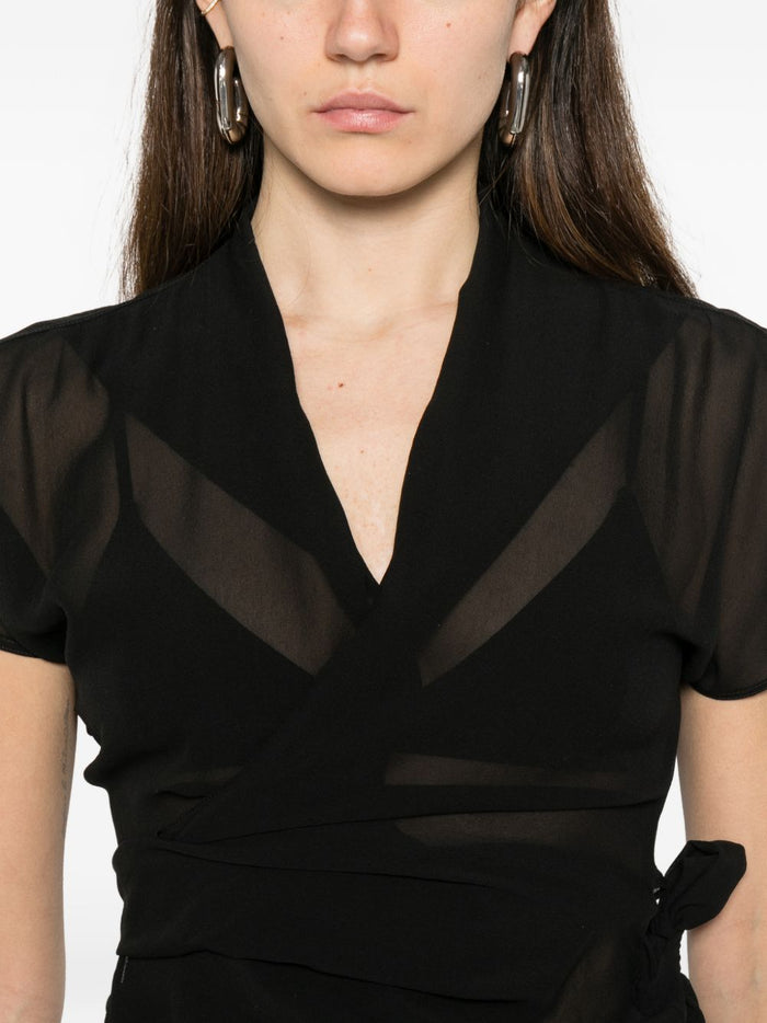 Rick Owens Top Black Silk