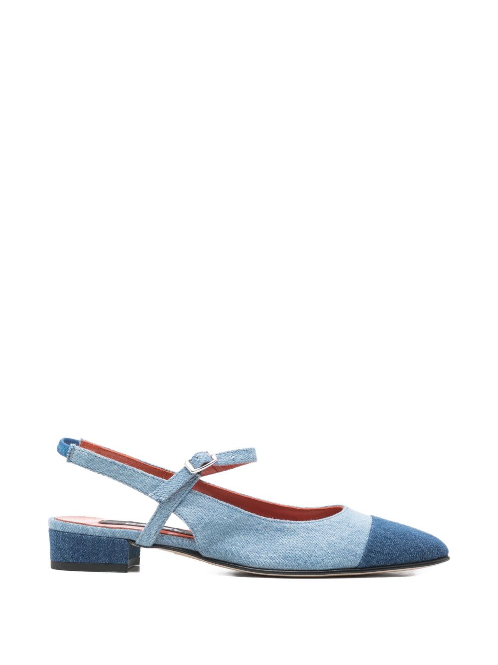 CAREL PARIS Flat shoes Clear Blue Jeans Fabric