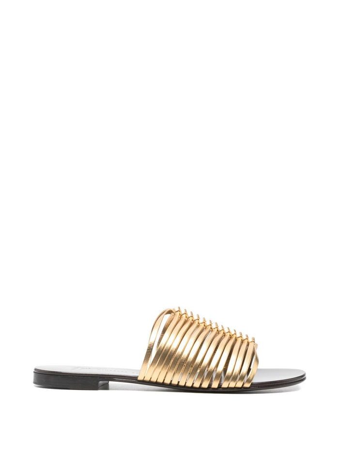 Giuseppe Zanotti Sandals Golden Leather