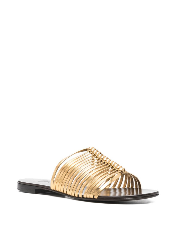 Giuseppe Zanotti Sandals Golden Leather