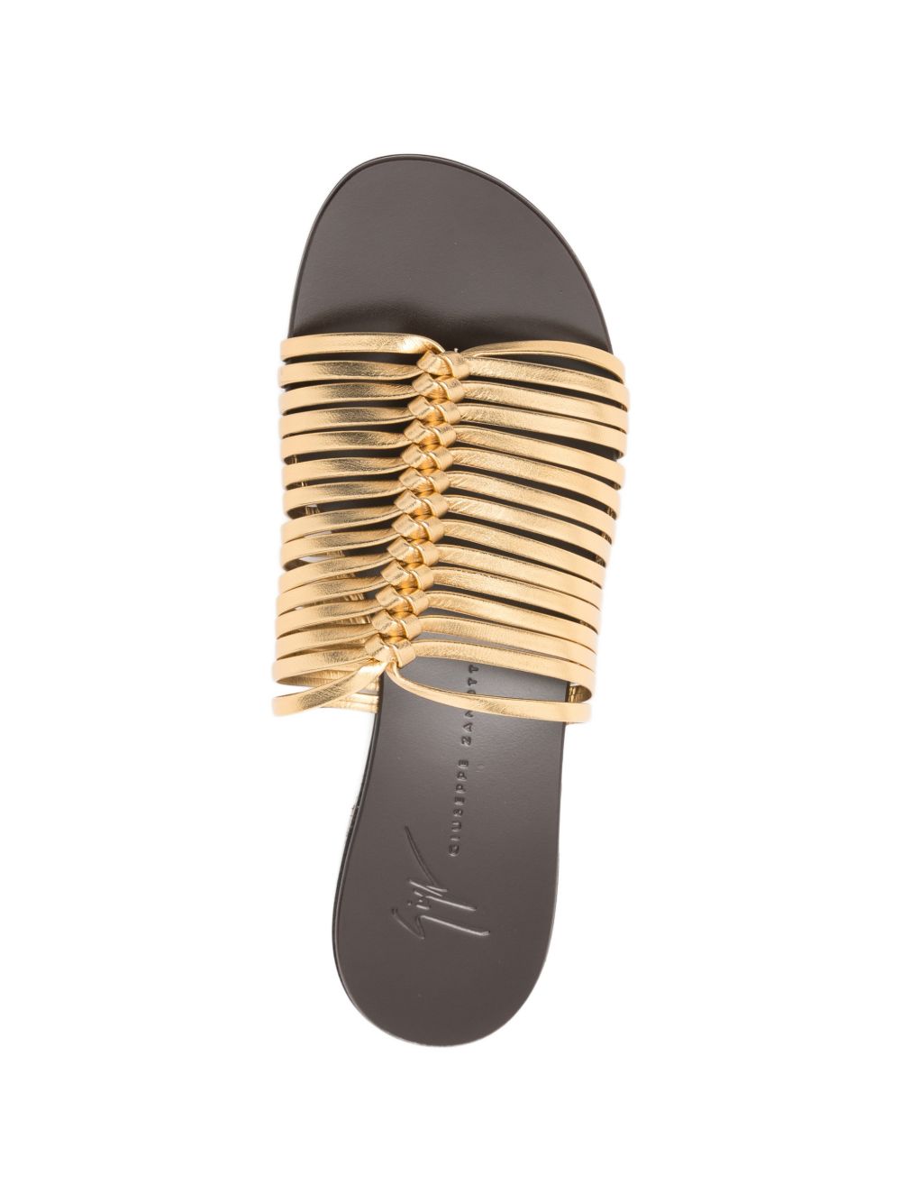 Giuseppe Zanotti Sandals Golden Leather