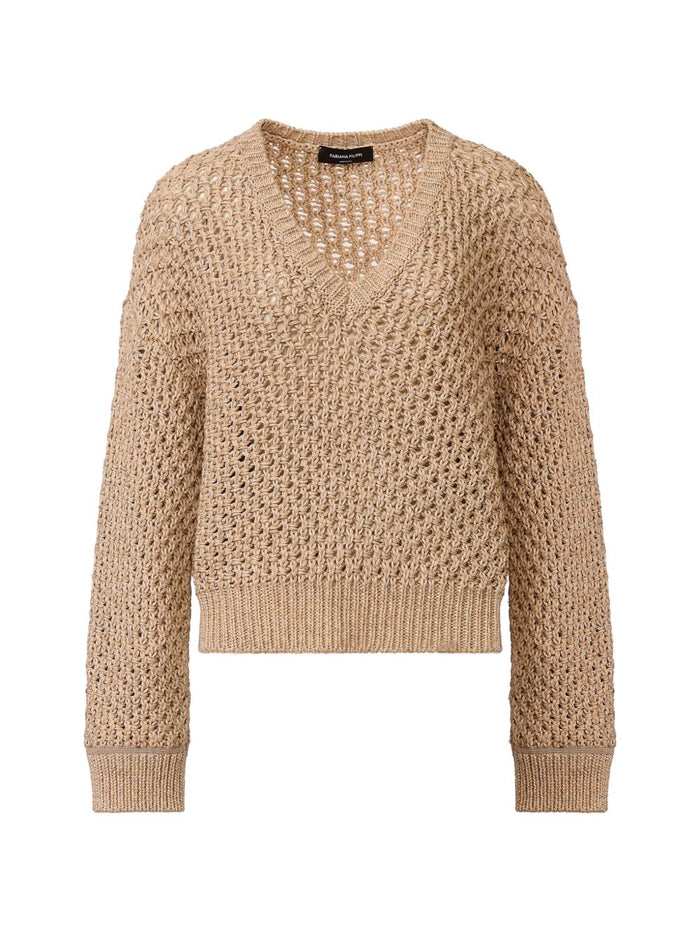 Fabiana Filippi Sweaters Ivory Cotton