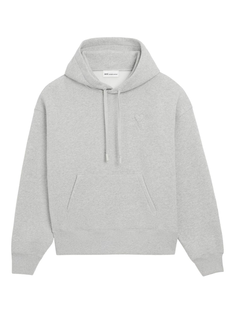 Ami Paris Sweaters Grey Cotton