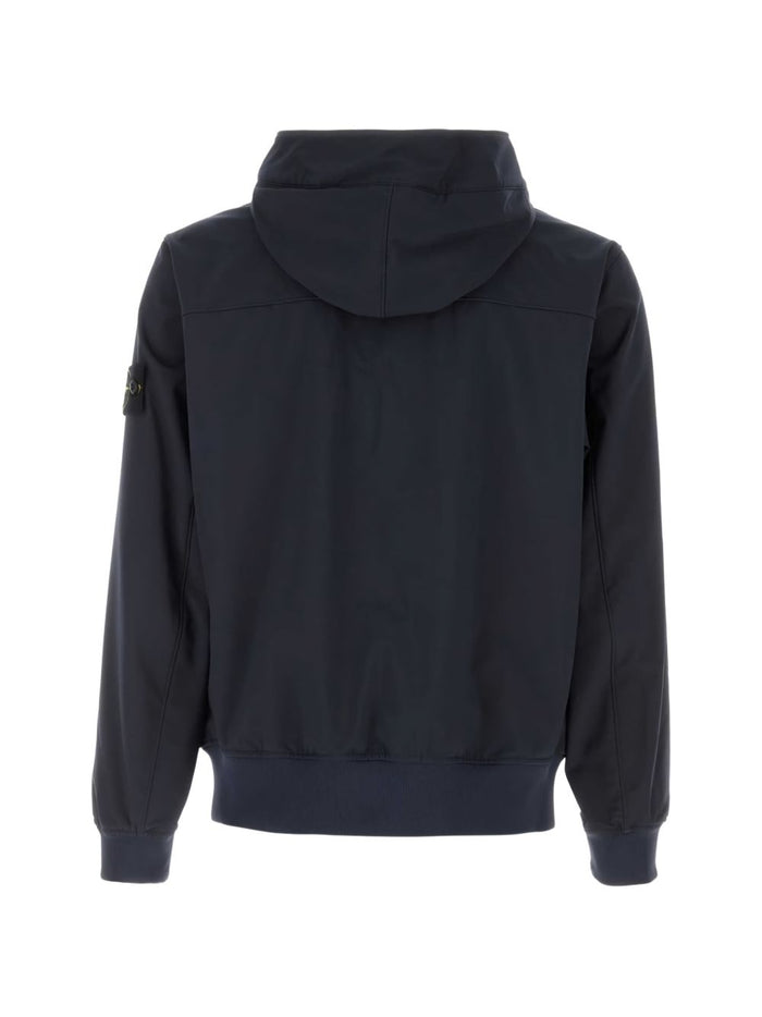 Stone Island Coats Blue Poliestere