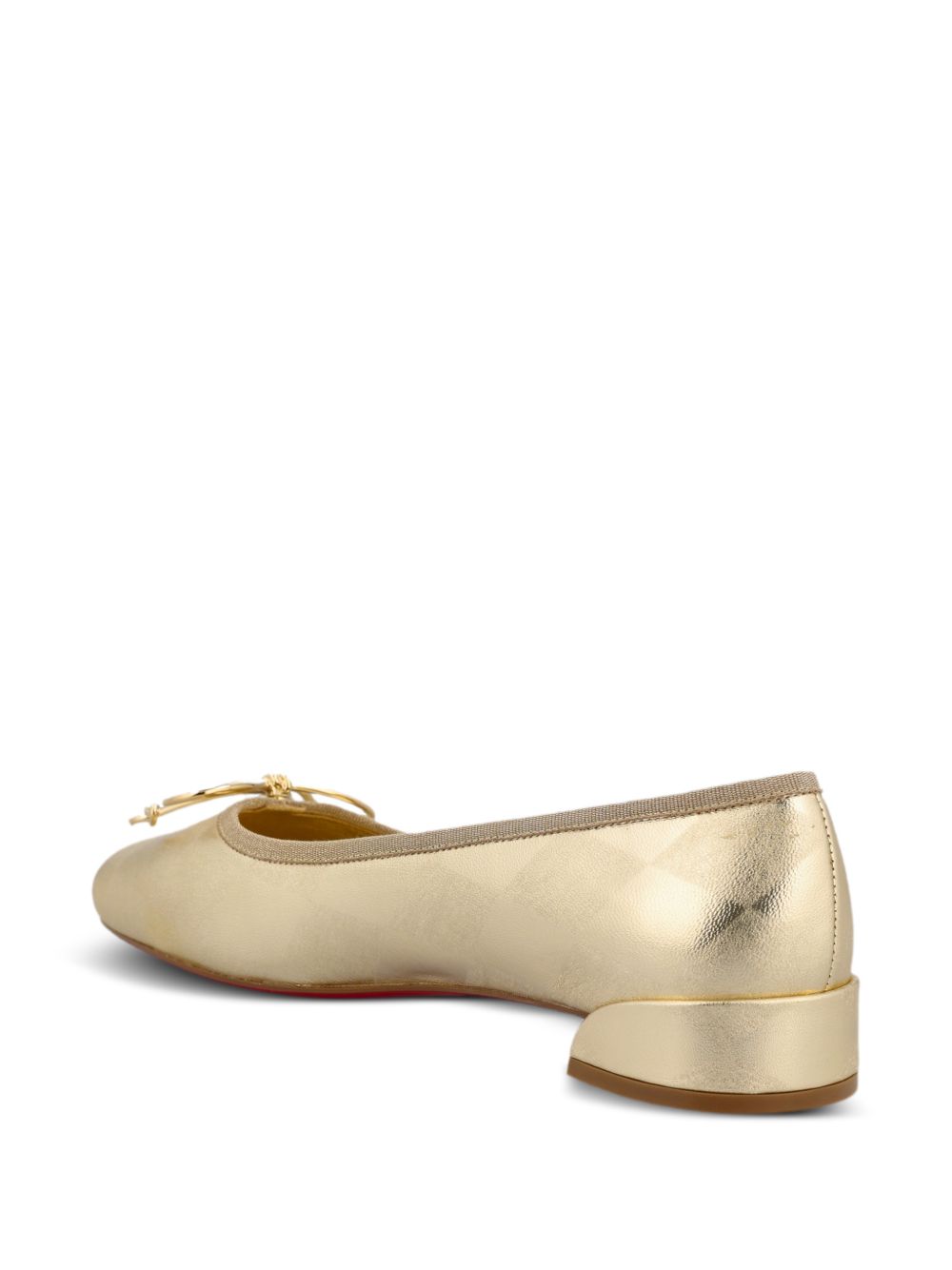 Christian Louboutin Flat shoes Grey Sheepskin Cotton