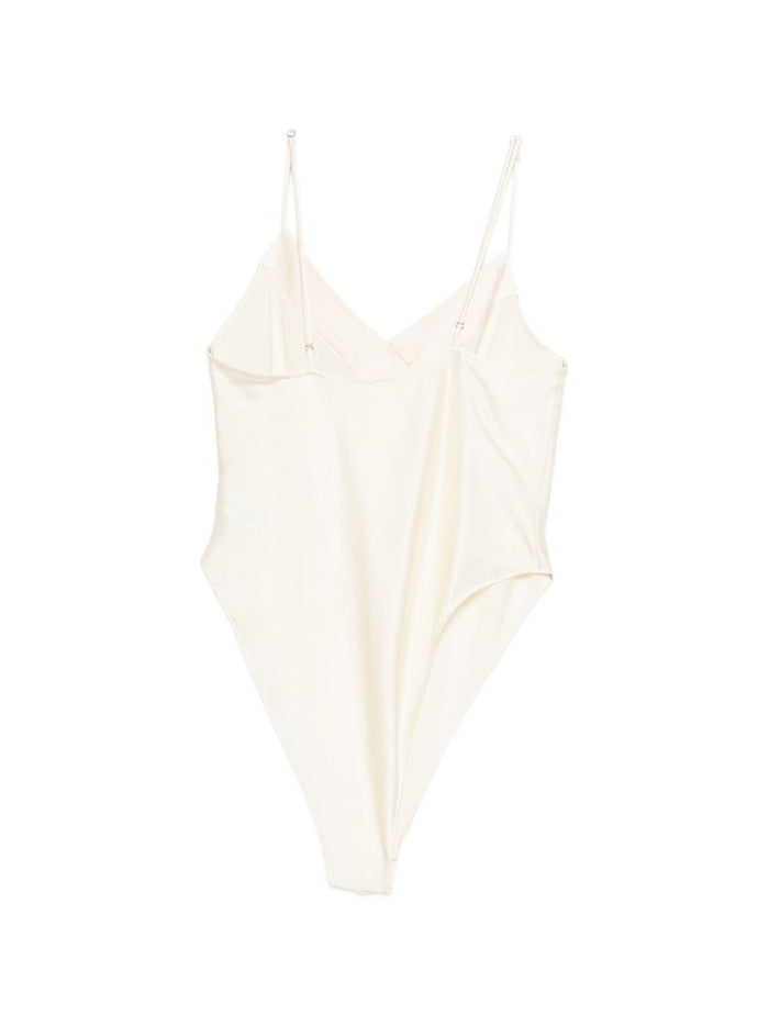 Forte Top White Silk Elastane