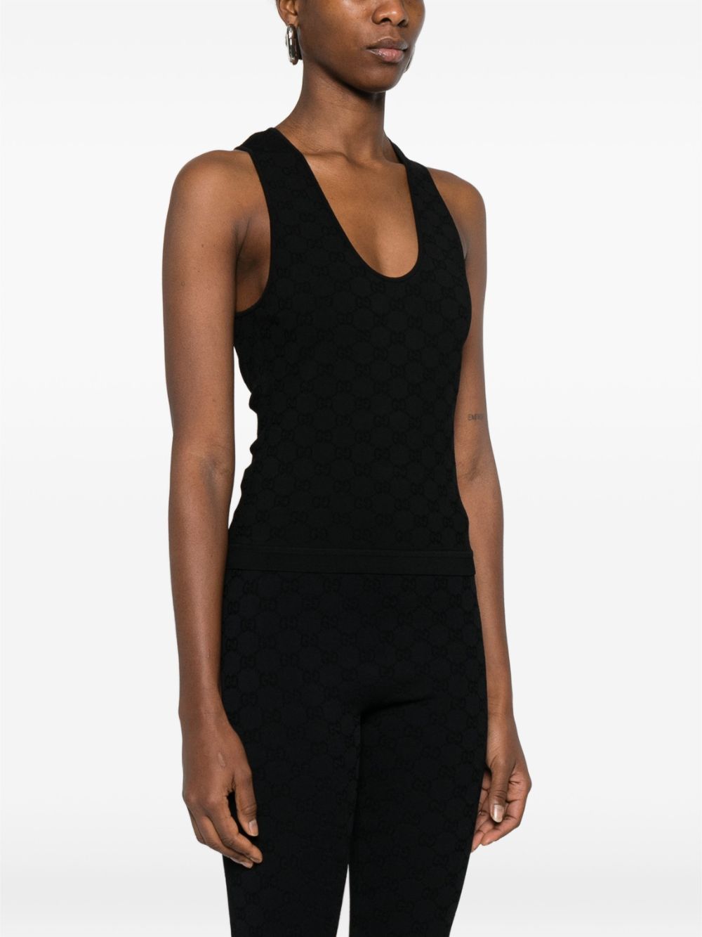 Gucci Top Black Viscose Mix