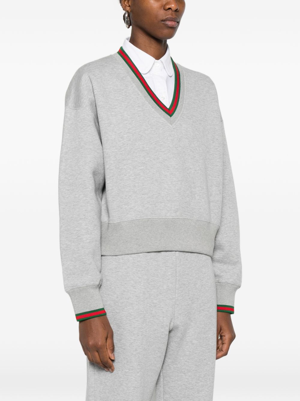 Gucci Sweaters Grey Cotton Mix