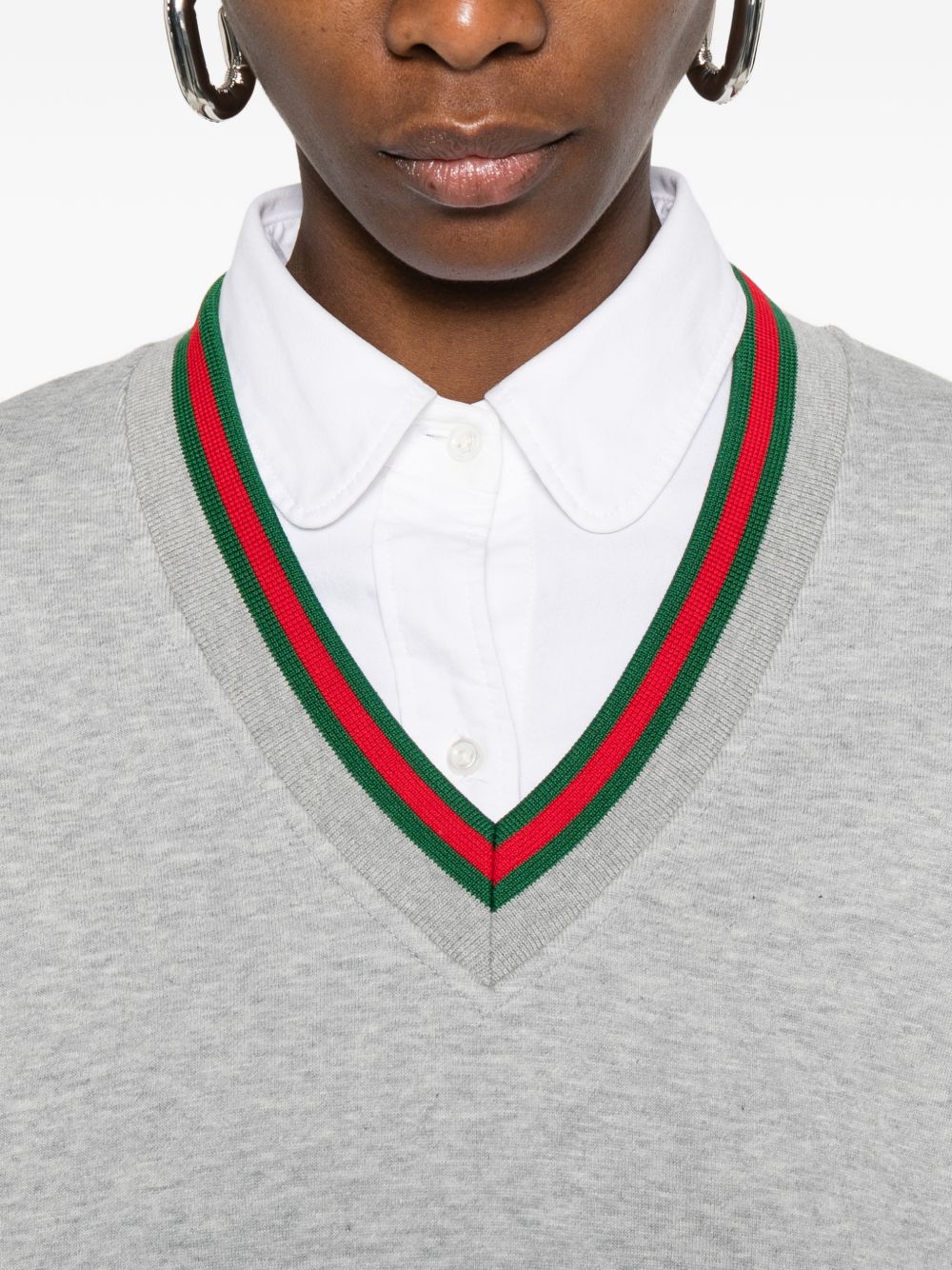 Gucci Sweaters Grey Cotton Mix
