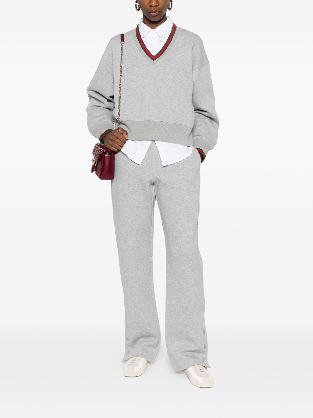 Gucci Sweaters Grey Cotton Mix