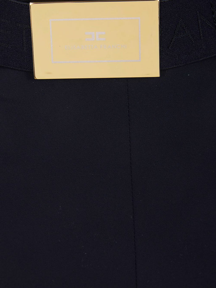 Elisabetta Franchi Shorts Black Nylon Elastane