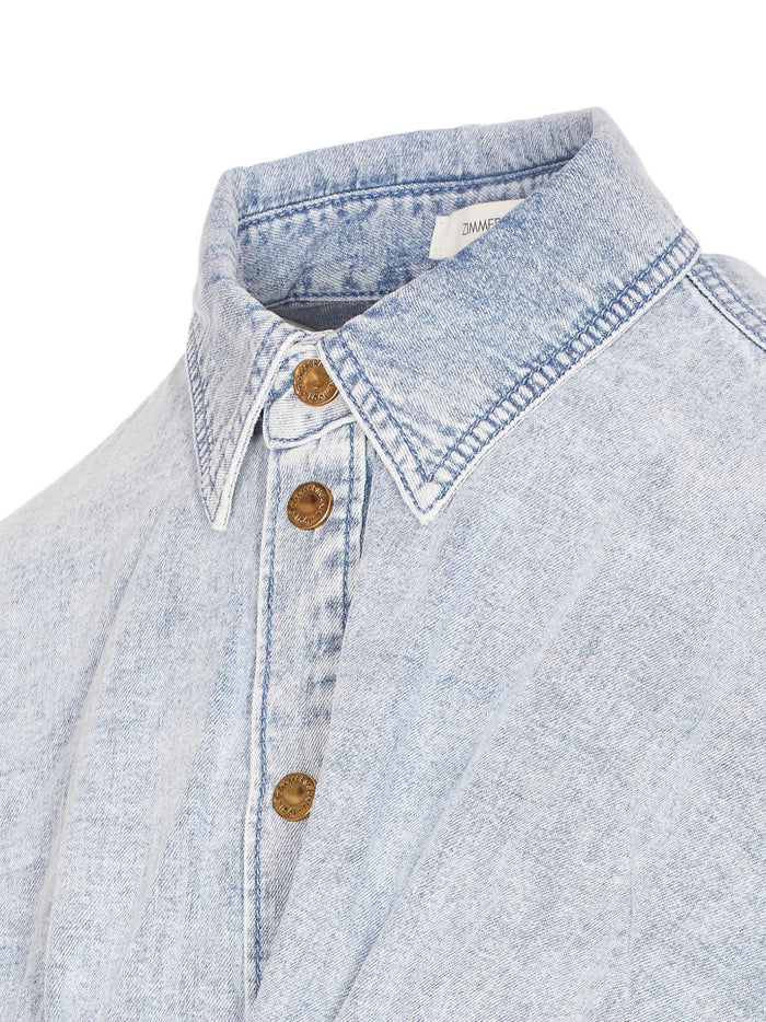 Zimmermann Top Clear Blue Cotton