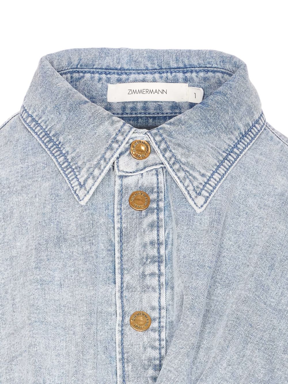 Zimmermann Top Clear Blue Cotton