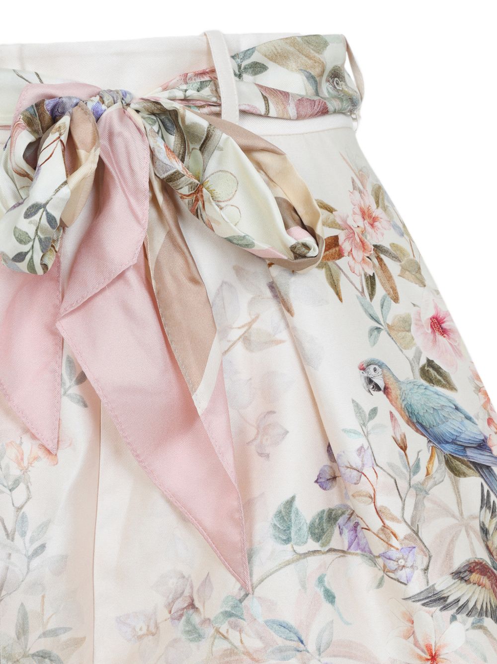Zimmermann Shorts Beige Silk Cotton