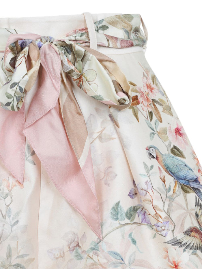 Zimmermann Shorts Beige Silk Cotton