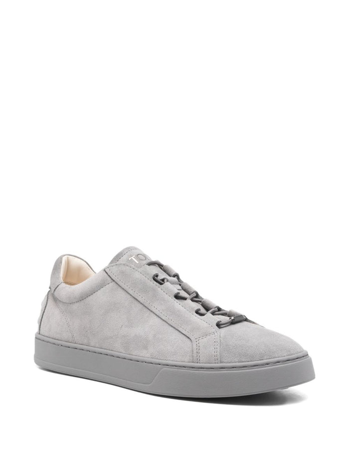 Tods Sneakers Grey Calf Leather