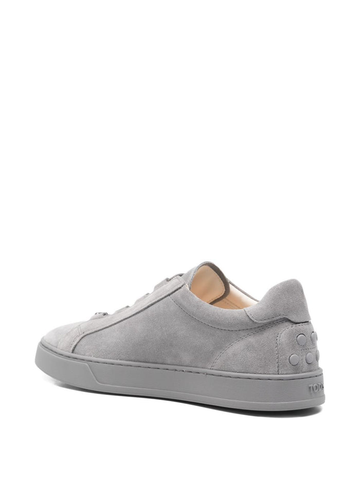 Tods Sneakers Grey Calf Leather