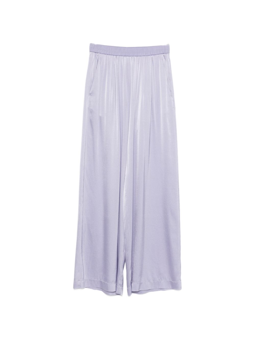 Forte Trousers Lilac Silk Elastane