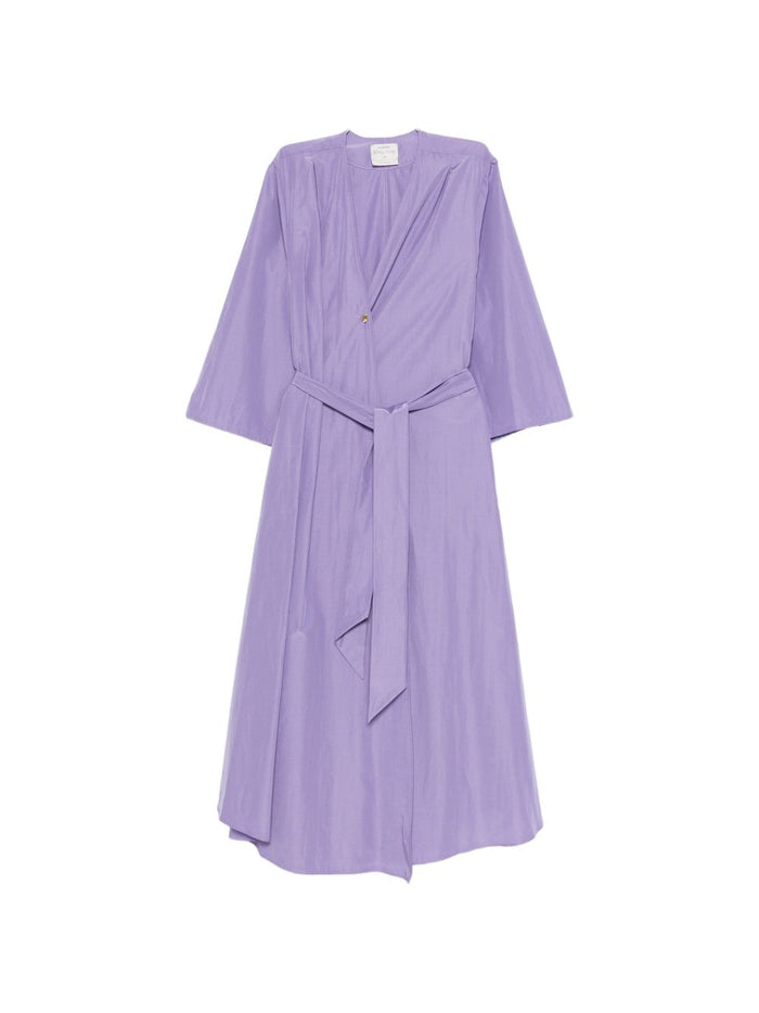 Forte Dresses Purple Polyester Cotton