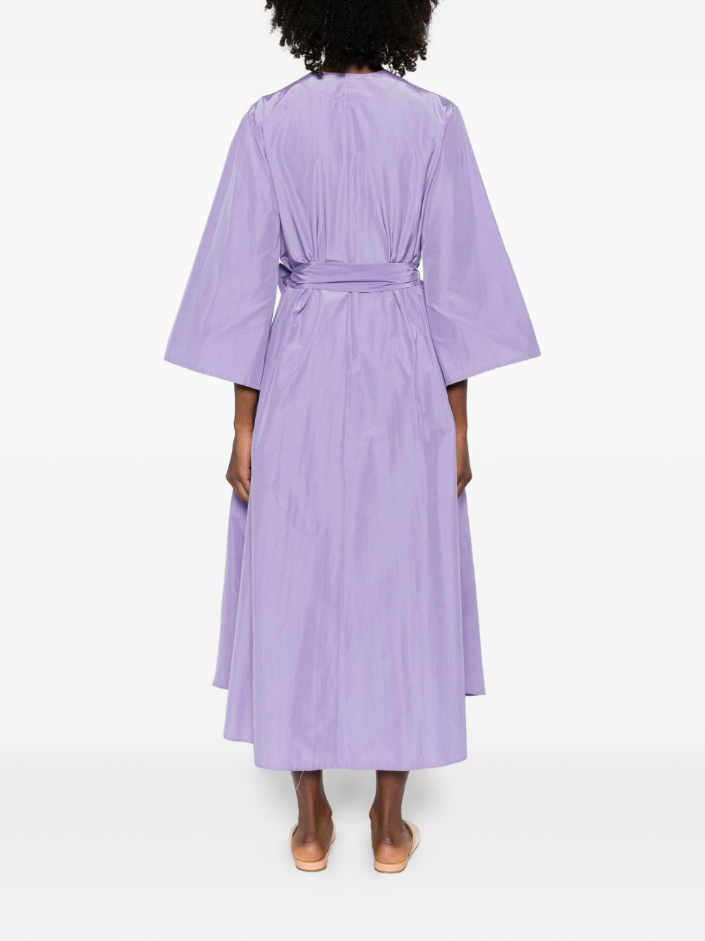 Forte Dresses Purple Polyester Cotton