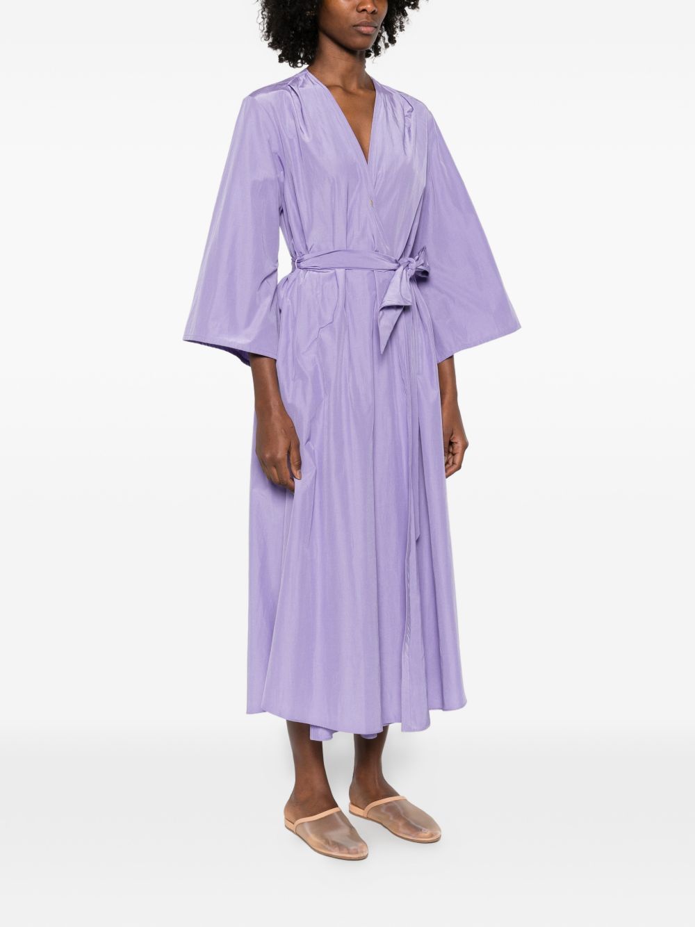 Forte Dresses Purple Polyester Cotton