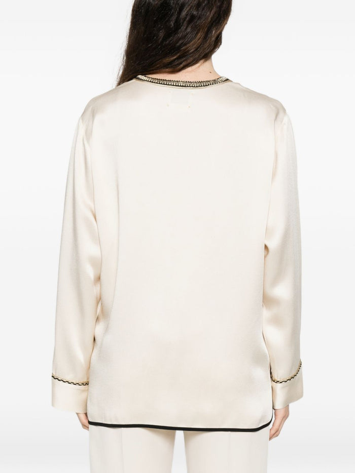 Forte Jackets White Acrylic Viscose