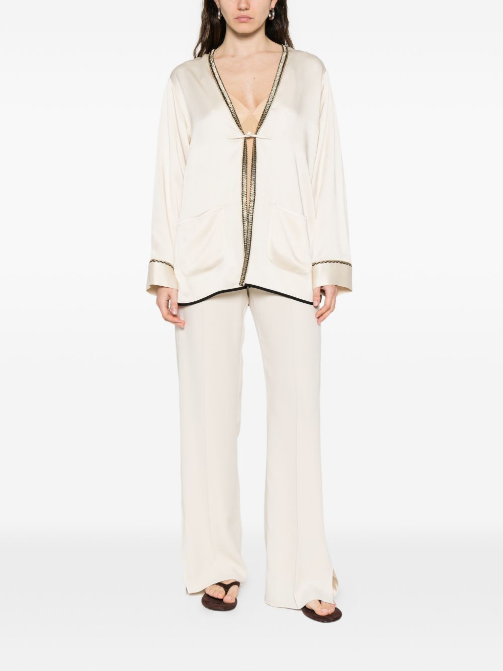 Forte Jackets White Acrylic Viscose