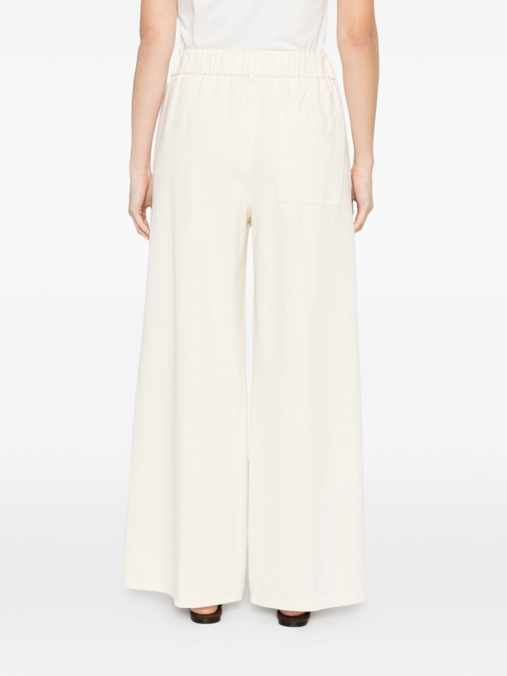Forte Trousers White Cotton