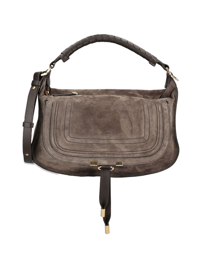 Chloè Bags Marrone Scuro Suede
